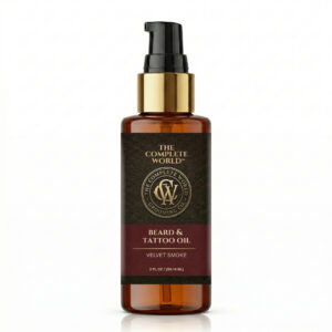 The Complete World™ Beard & Tattoo Oil - Velvet Smoke (Oud), 2 fl oz